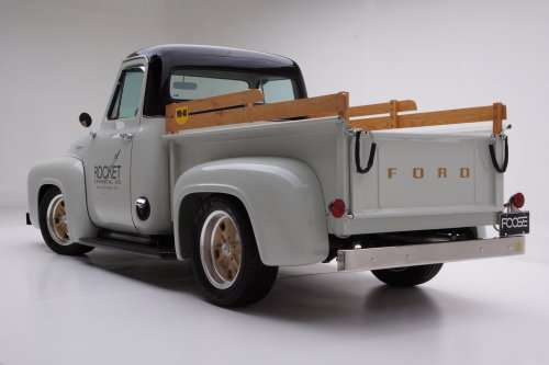 The customized 1953 Ford F100 from the rear | Torque News